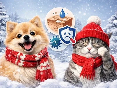 겨울철 기온 떨어지면 피부 건조·면역력 저하 반려동물 건강 요주의